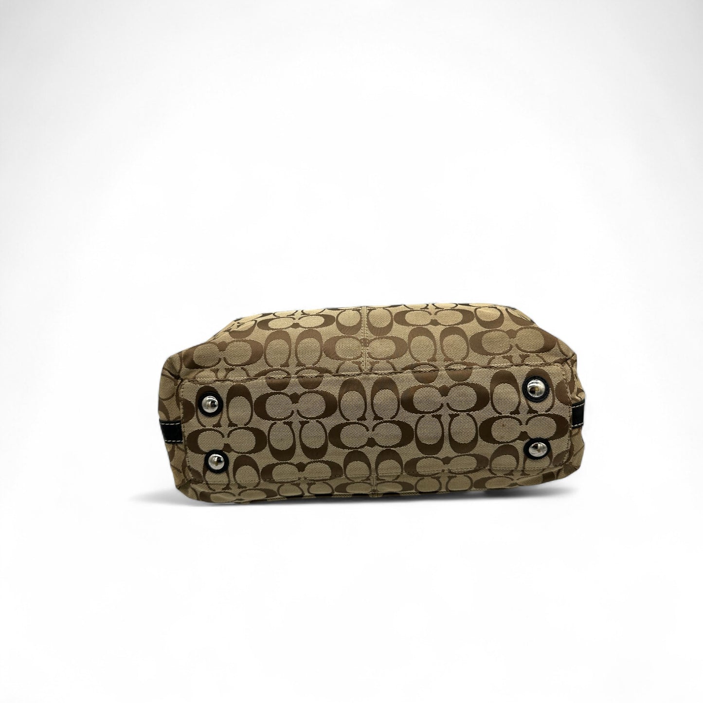 Vintage Coach F14692 Signature Monogram Tote Schultertasche