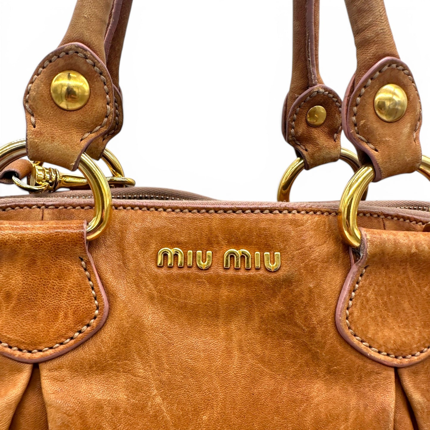 Vintage Miu Miu 2-Way Vitello Tote Bag