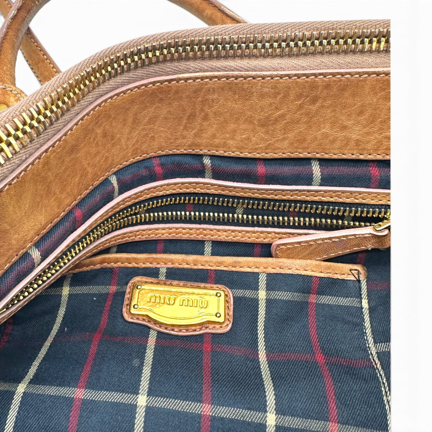 Vintage Miu Miu 2-Way Vitello Tote Bag