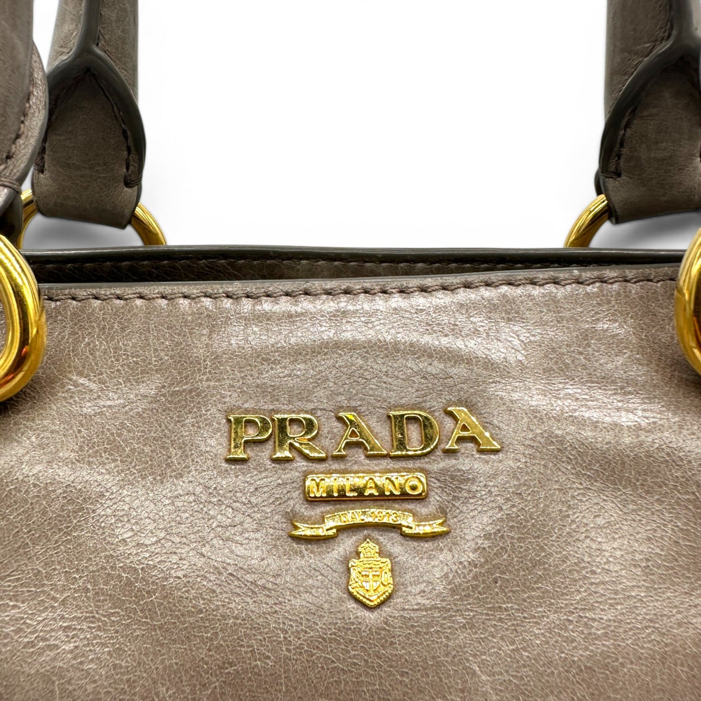 Prada Vitello Shine Leather Tote Bag