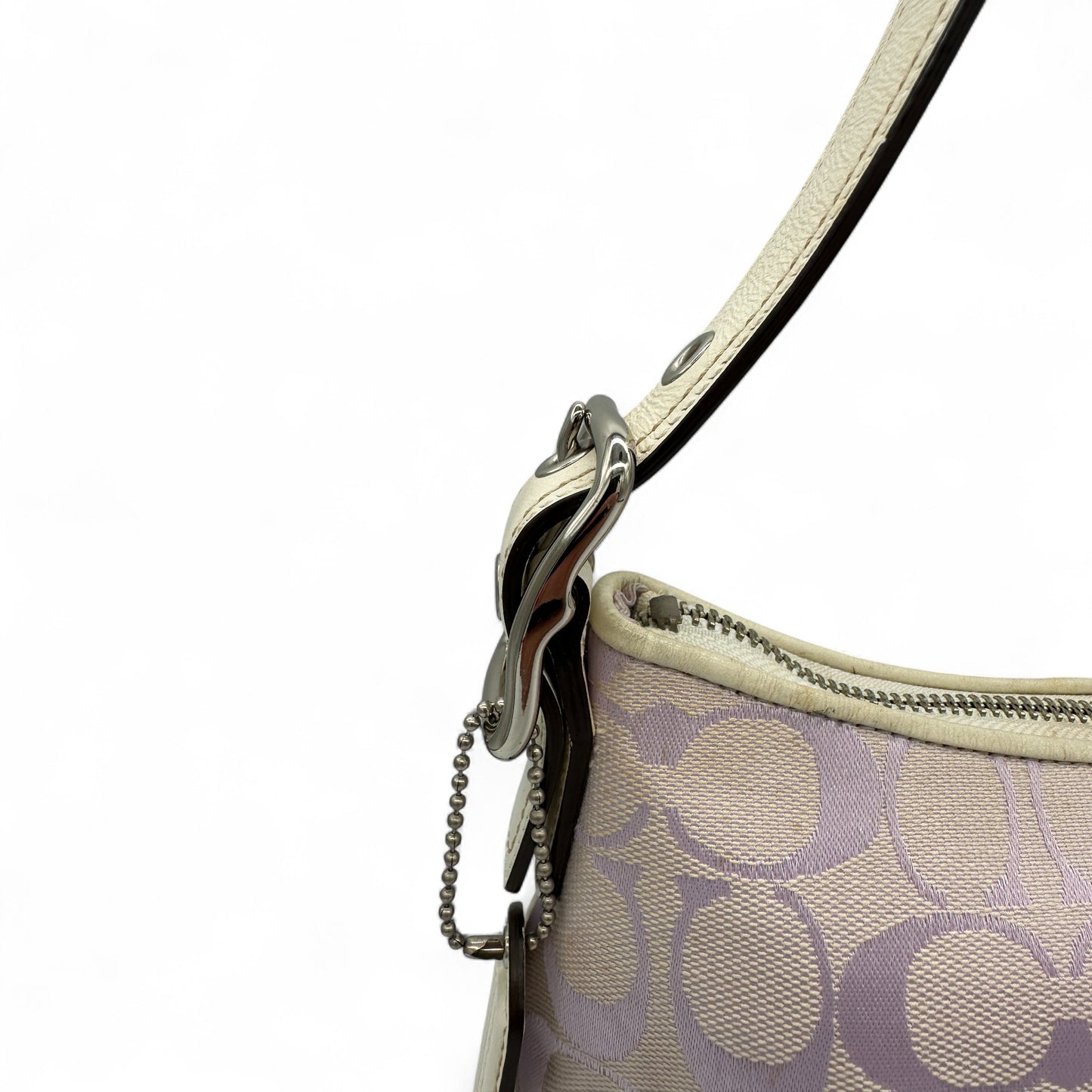 Vintage Coach 8K01 Lilac East West Baguette Shoulder Bag