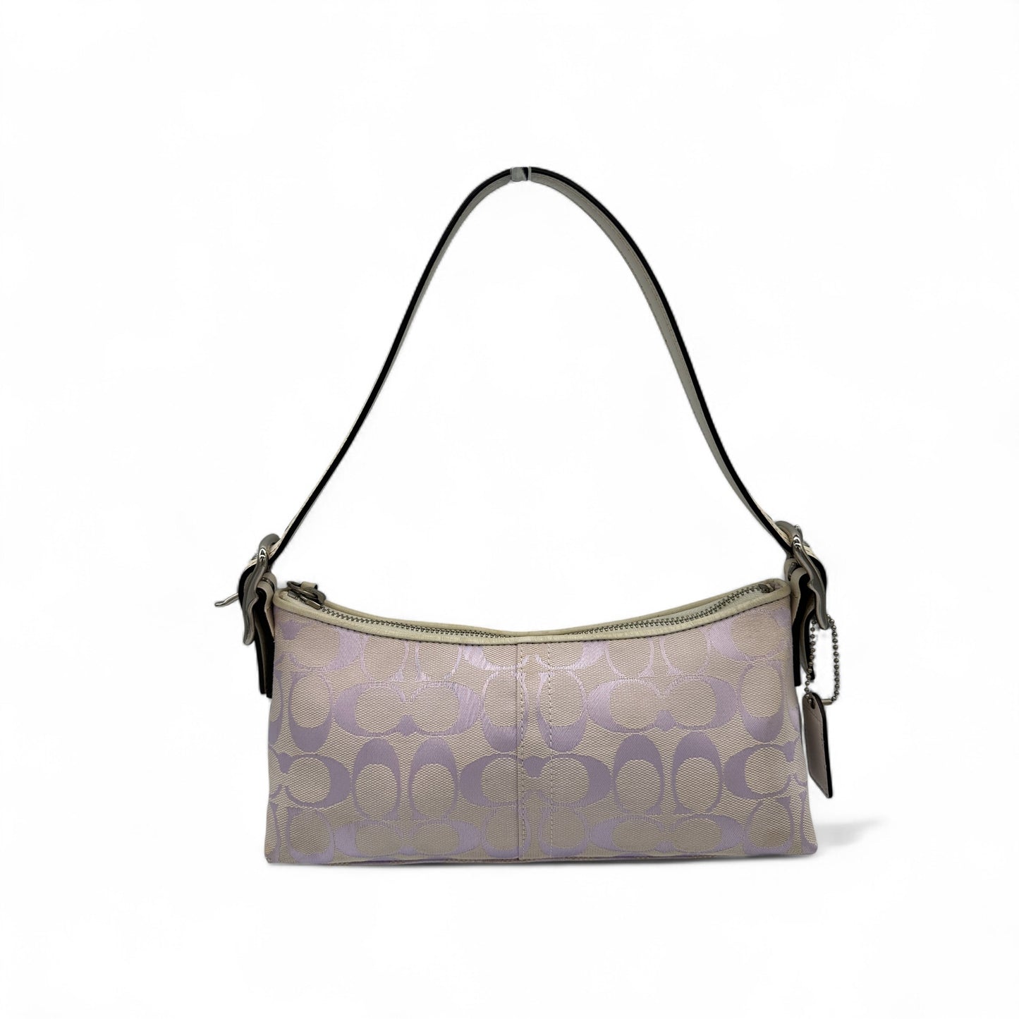 Vintage Coach 8K01 Lilac East West Baguette Shoulder Bag