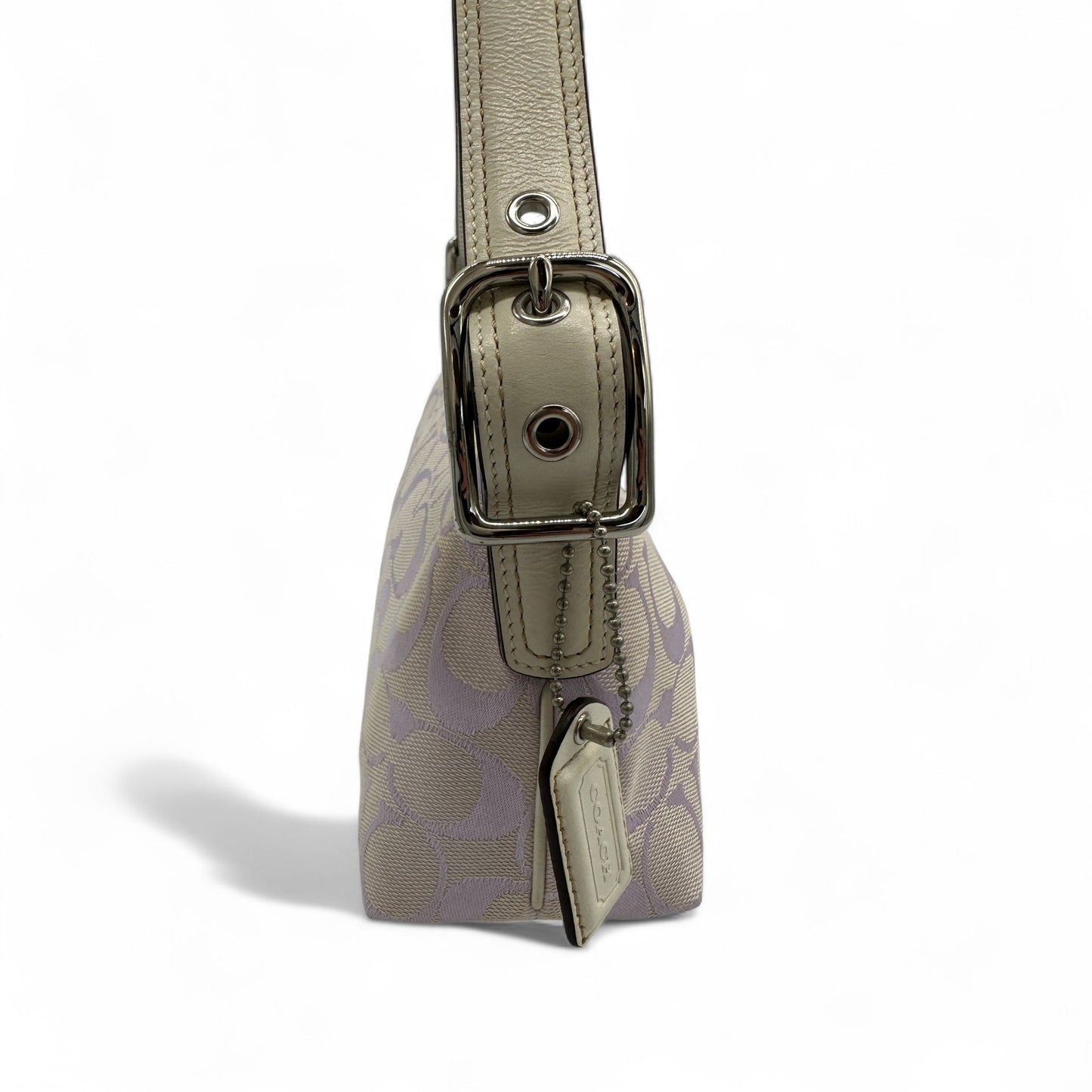 Vintage Coach 8K01 Lilac East West Baguette Shoulder Bag