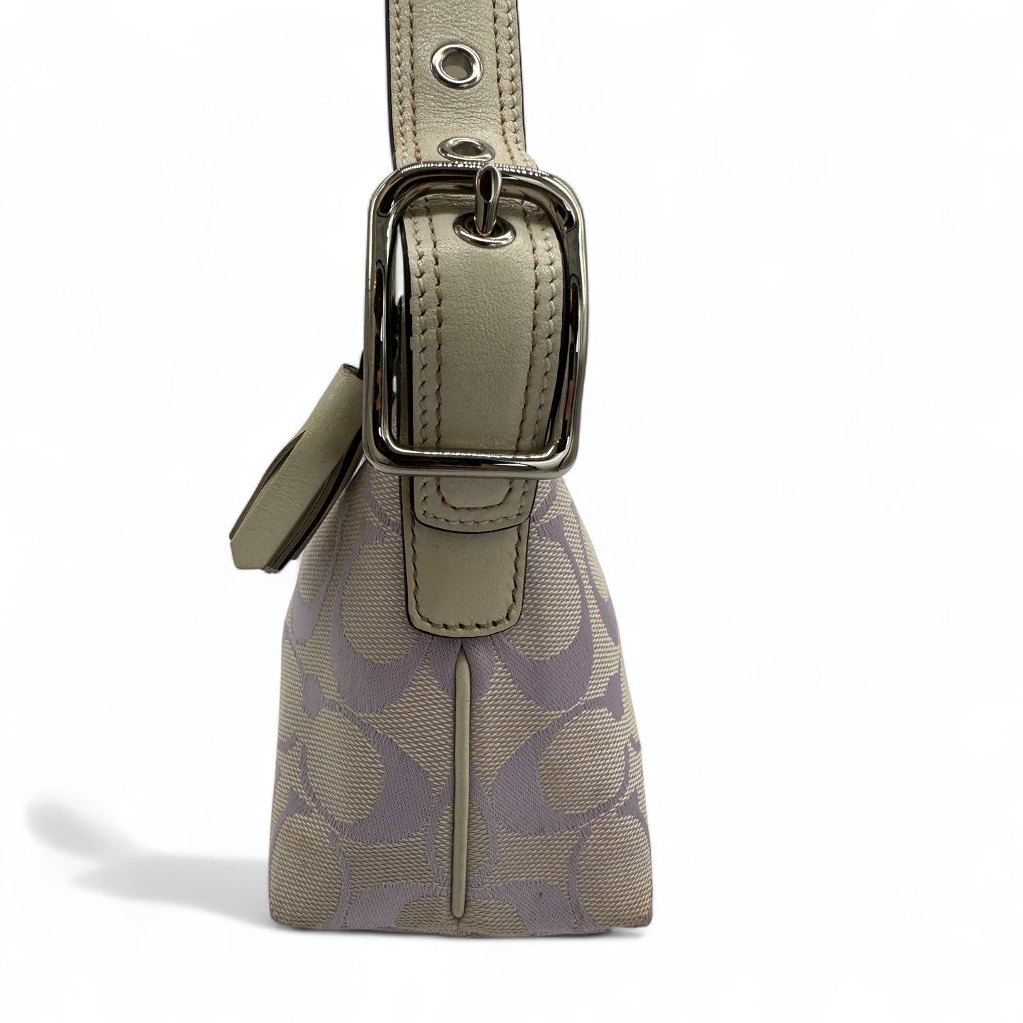 Vintage Coach 8K01 Lilac East West Baguette Shoulder Bag