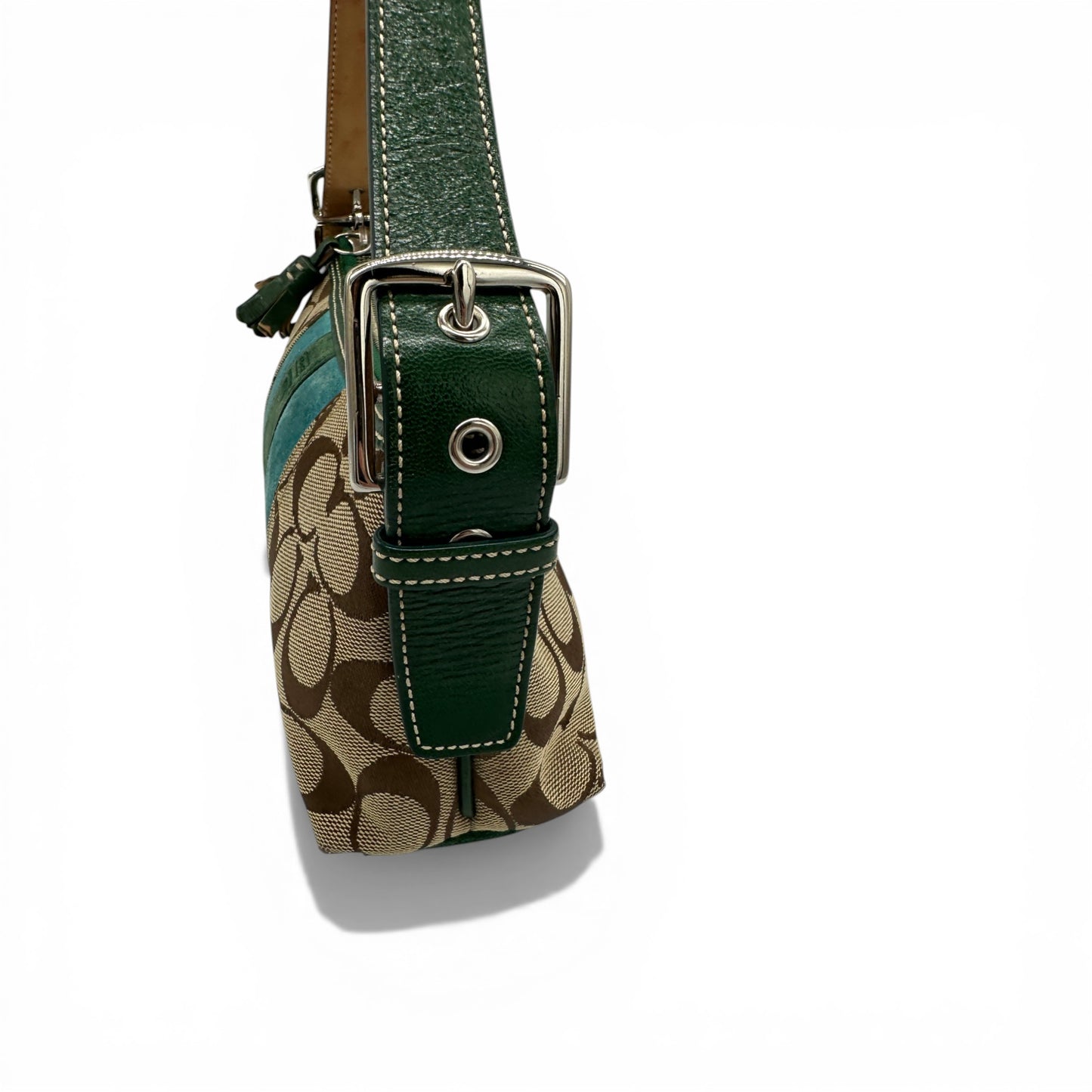 Vintage Coach 7039 East West Baguette Shoulder Bag