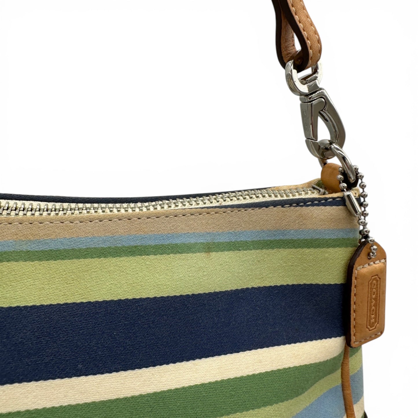 Vintage Coach 7749 Stripe Demi Mini Shoulder Bag