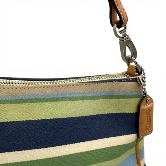 Vintage Coach 7749 Stripe Demi Mini Shoulder Bag