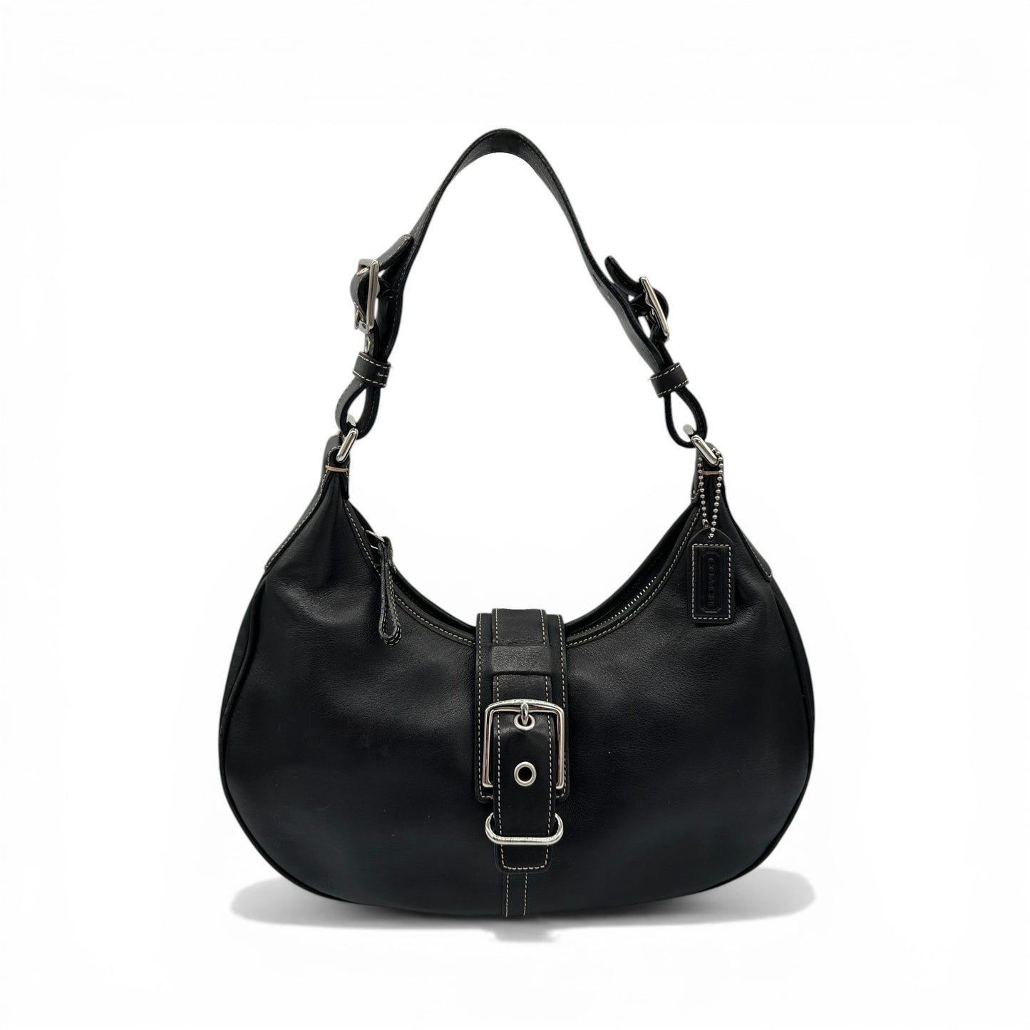Sac à bandoulière vintage Coach 7548 Soho en forme de demi-lune