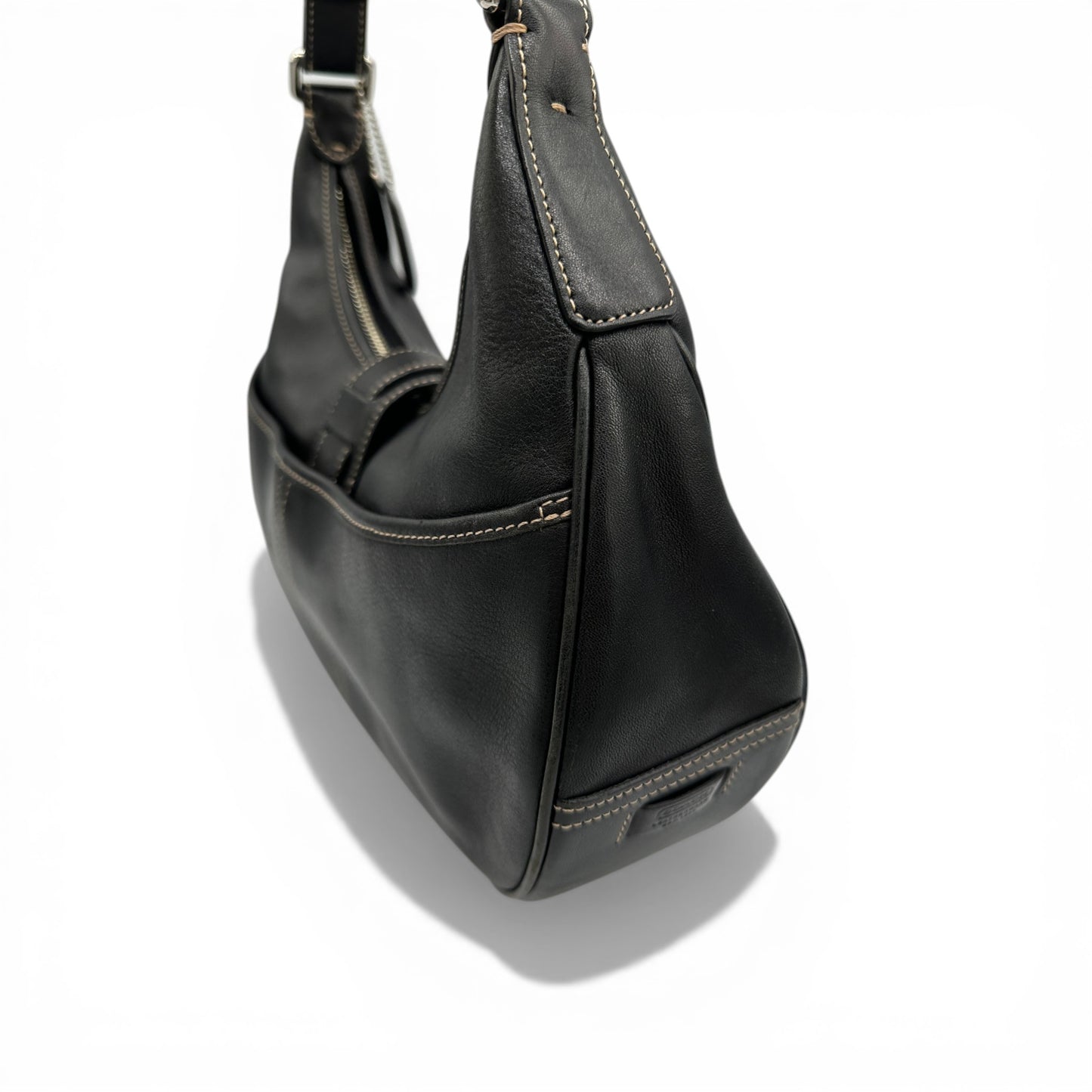 Sac à bandoulière vintage Coach 7548 Soho en forme de demi-lune