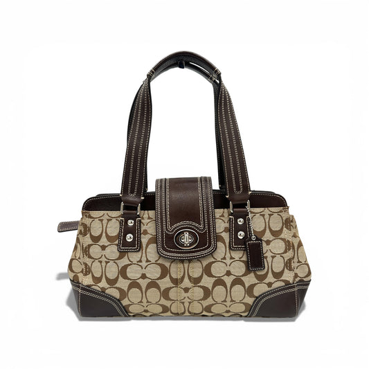 Vintage Coach F13975 Hamptons Carryall Shoulder Bag