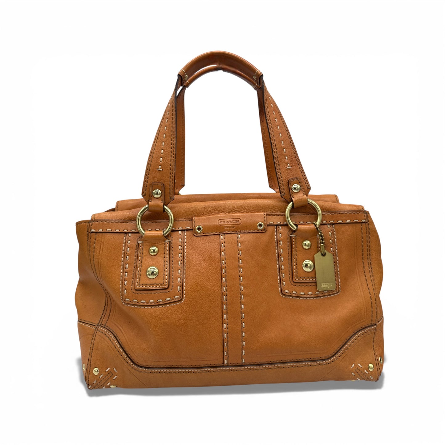 Sac bandoulière vintage Coach 11330 Hamptons à fermoir tournant