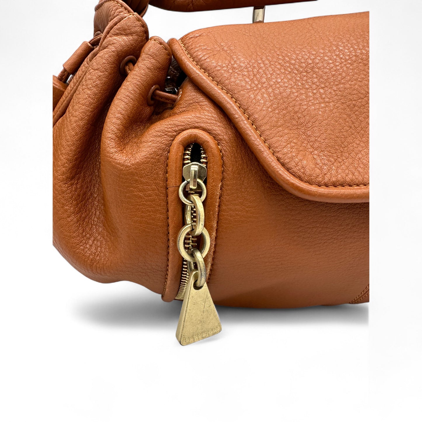 Vintage See by Chloé Brown Leather Shoulder Bag