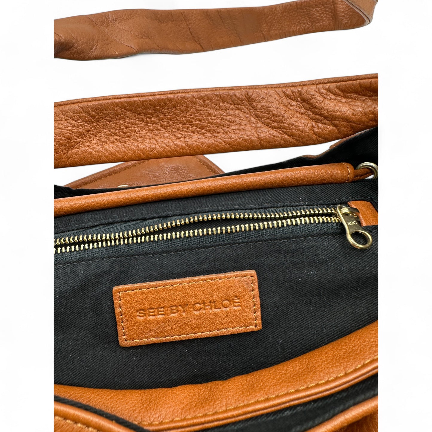 Vintage See by Chloé Brown Leather Shoulder Bag