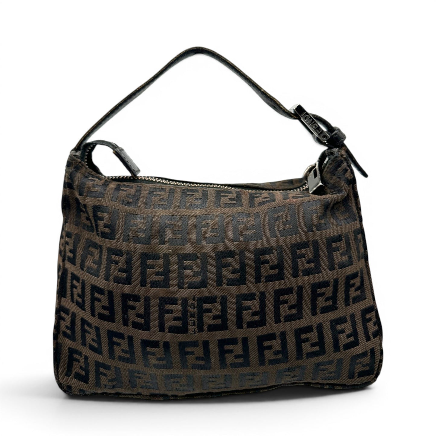Vintage Fendi Zucchino Pouch Handbag