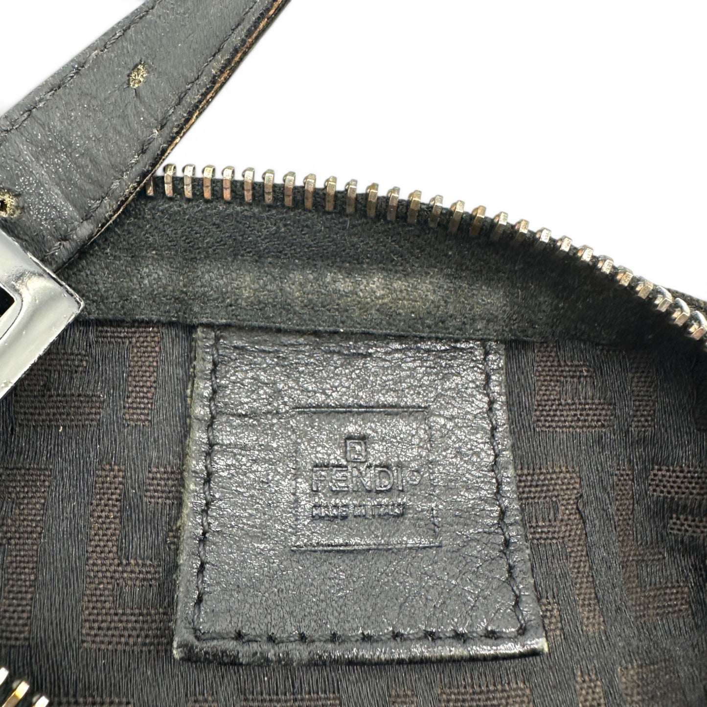 Vintage Fendi Zucchino Pouch Handbag