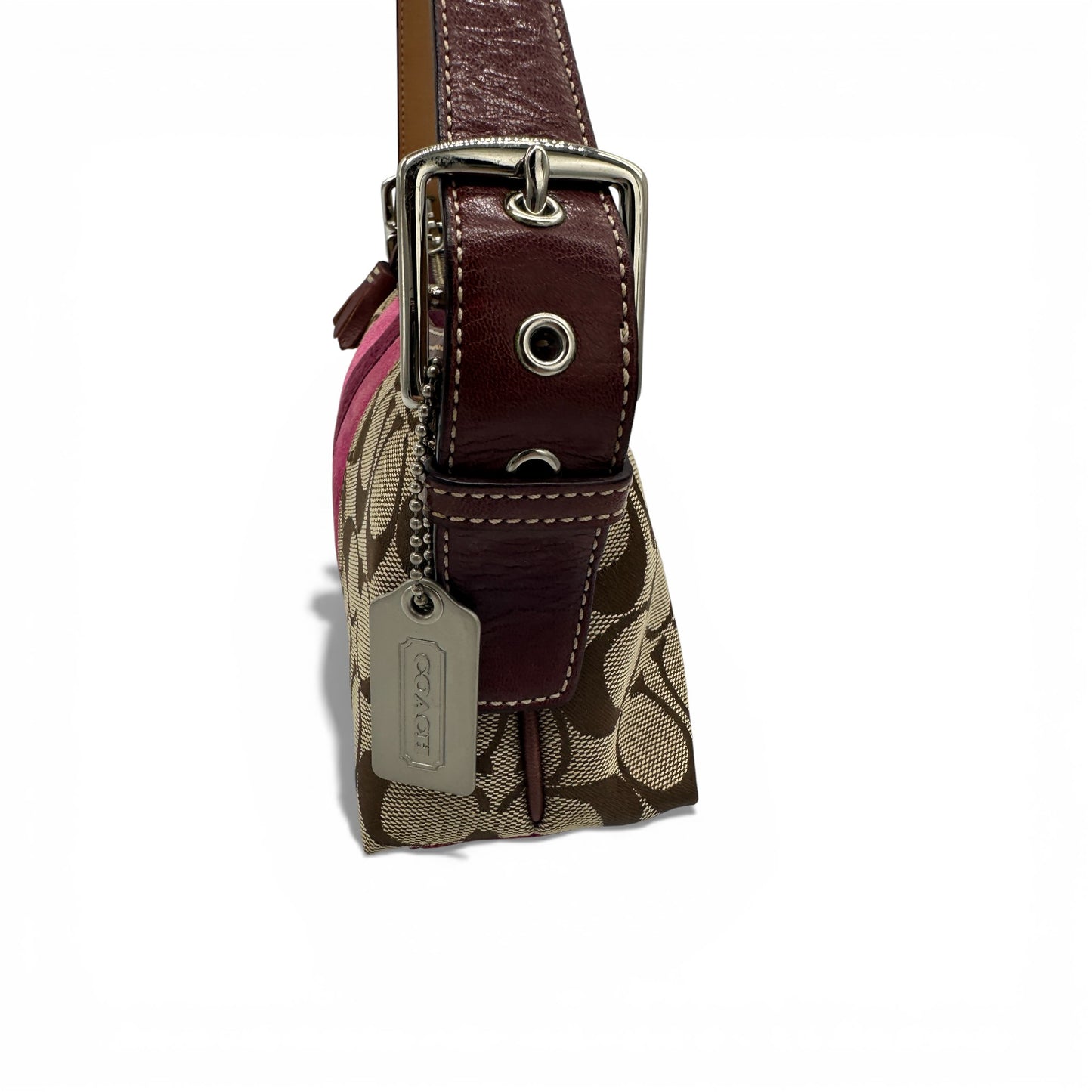 Sac bandoulière vintage Coach 7039 East West Baguette