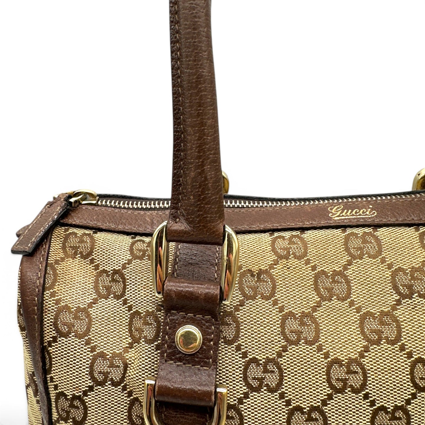 Vintage Gucci Abbey Mini Boston Handbag