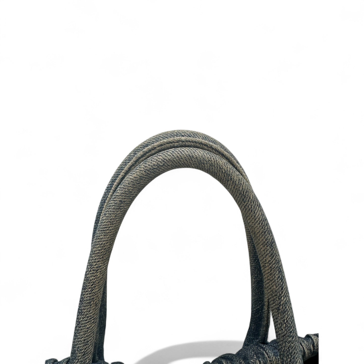 Miu Miu Matelassè Denim Tote Handbag