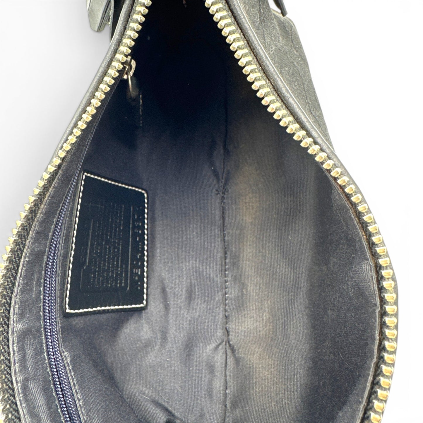Sac bandoulière vintage Coach 6371 East West Baguette