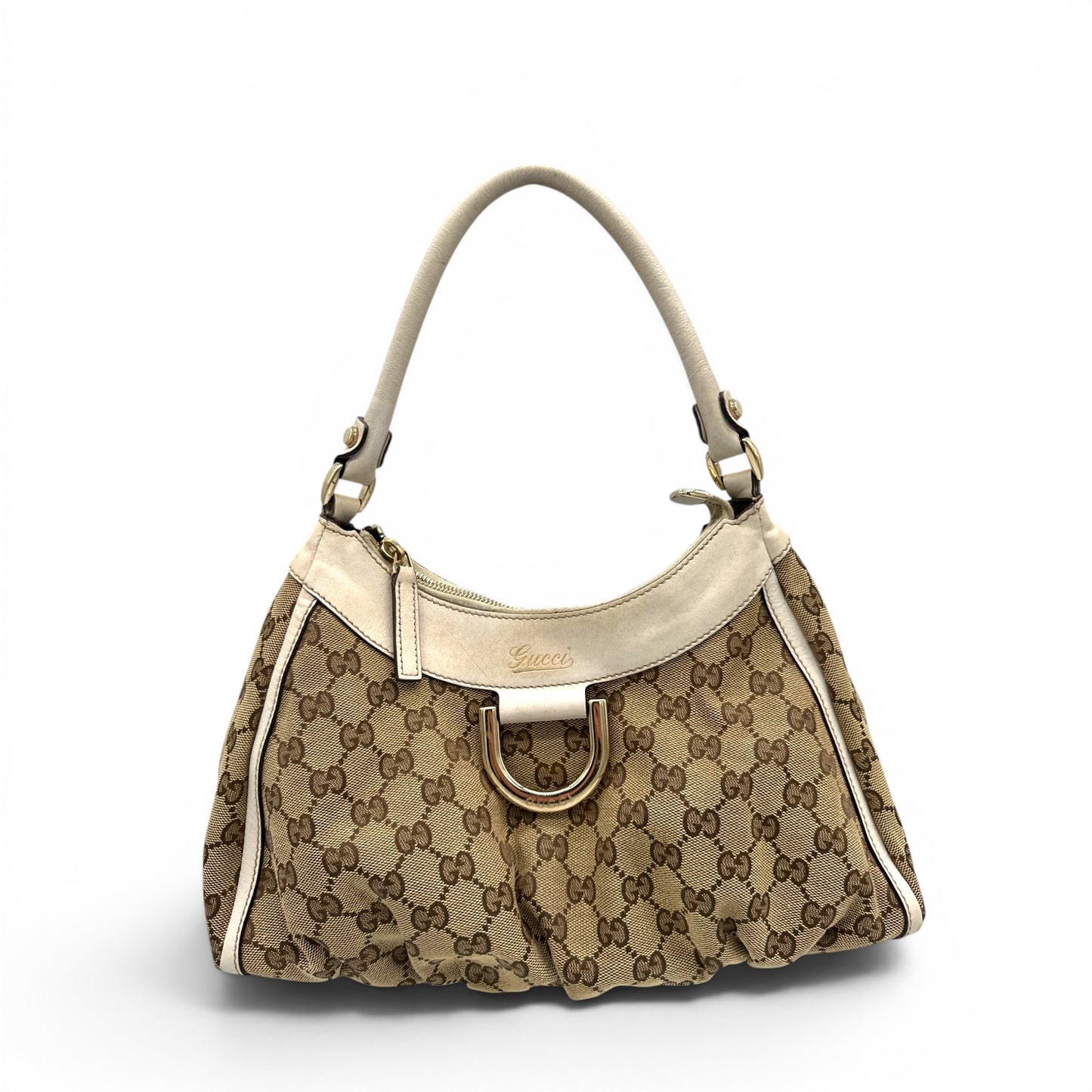 Vintage Gucci Abbey GG Monogram Shoulder Bag