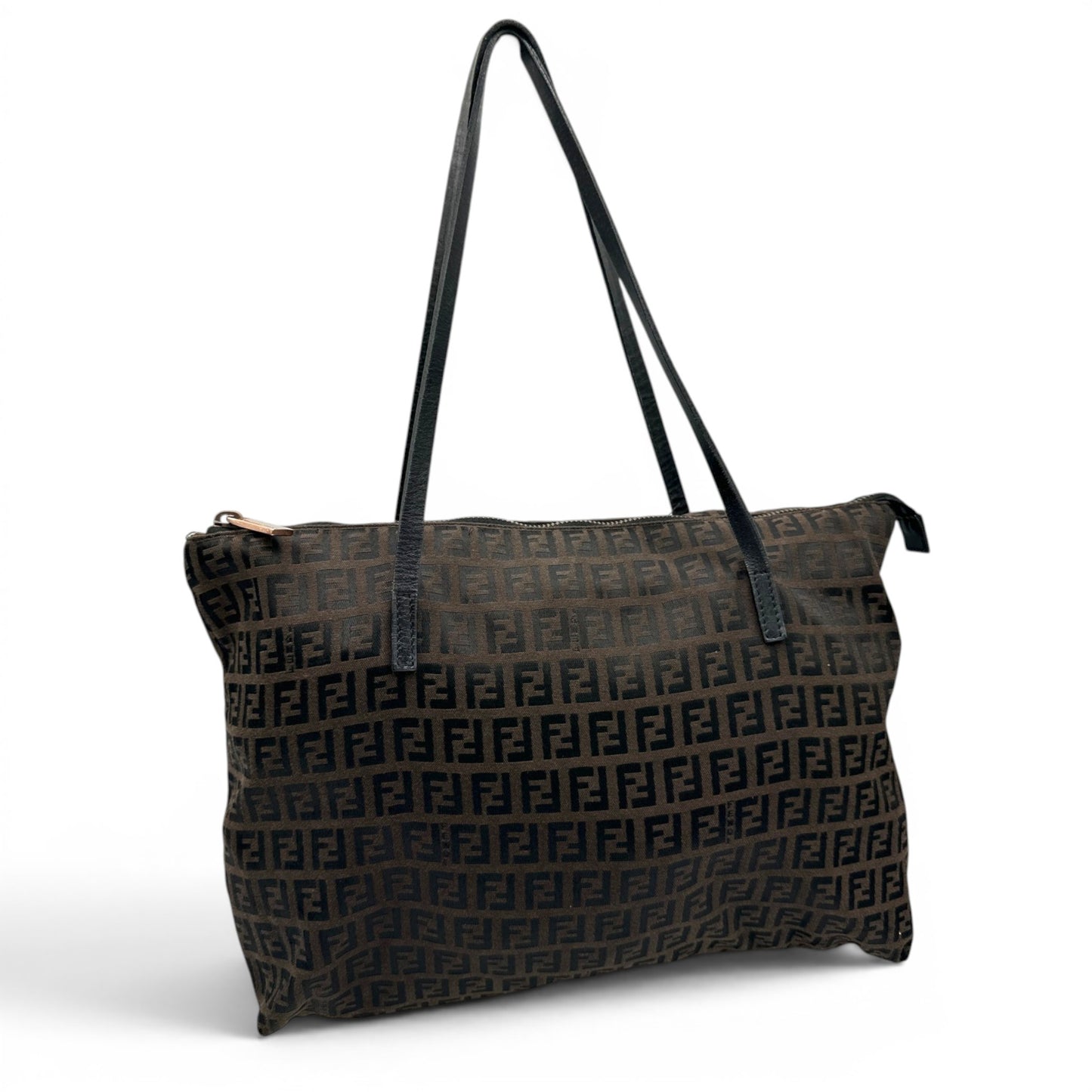 Vintage Fendi Zucchino Monogram Tote Shoulder Bag