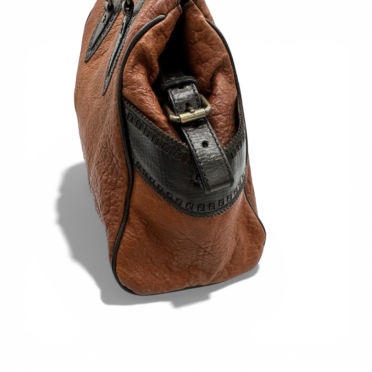 Vintage Fendi Ethnico Brown Leather Handbag