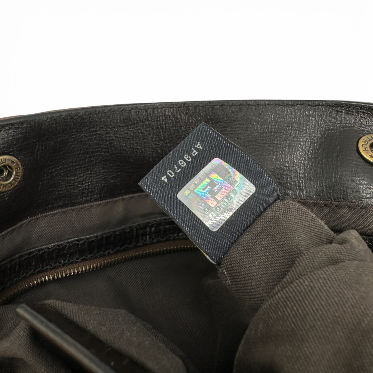 Vintage Fendi Ethnico Brown Leather Handbag