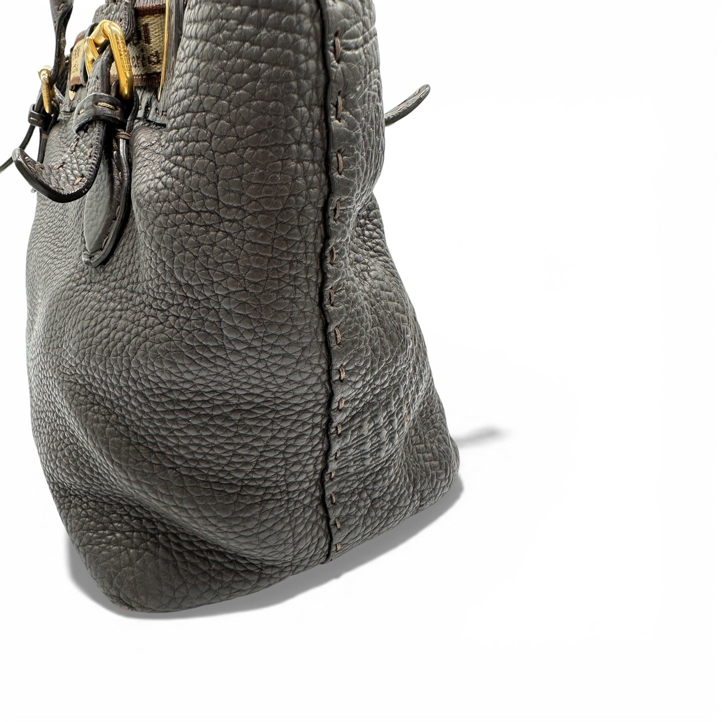 Vintage Fendi Spy Bag aus braunem Leder