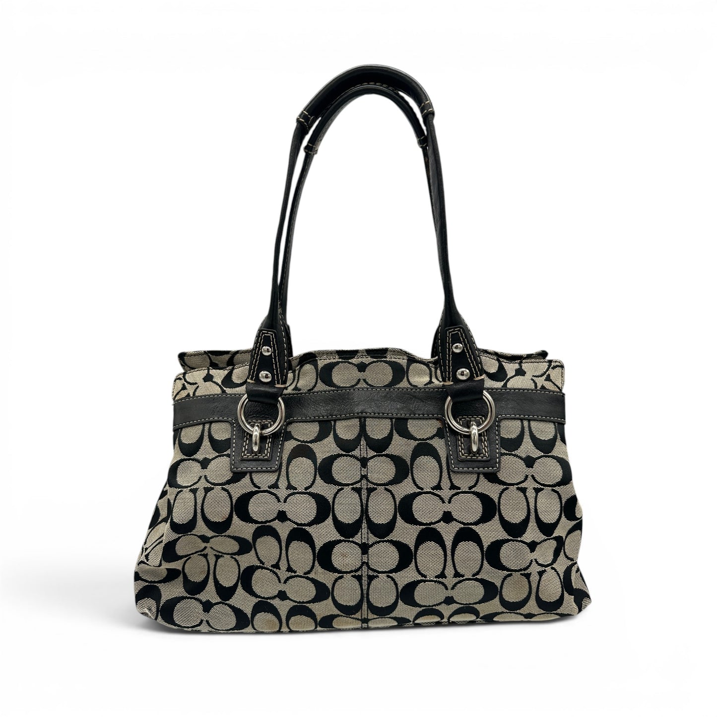 Sac cabas vintage Coach F14692 à monogramme signature
