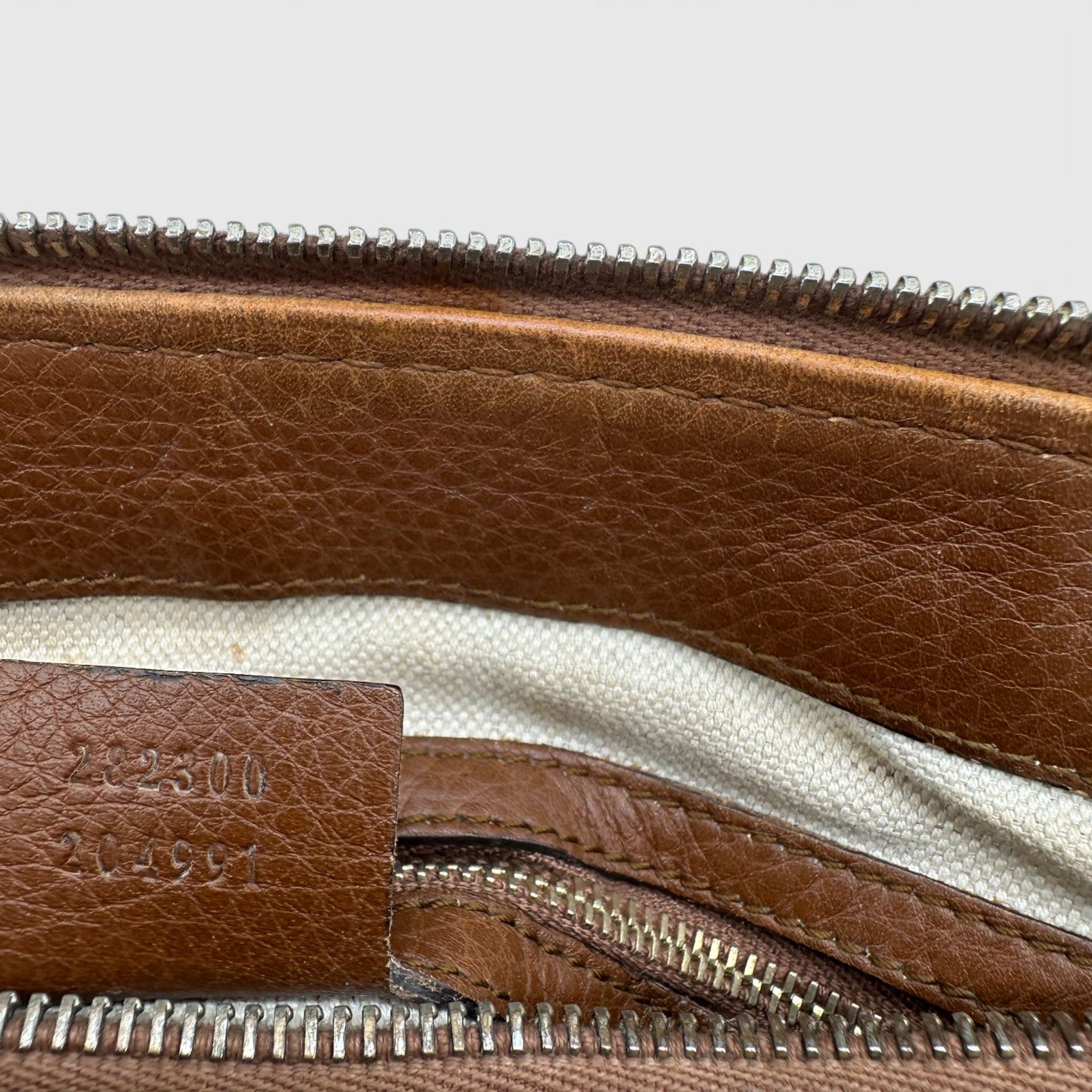 Vintage Gucci Bella GG Canvas Bamboo Handbag