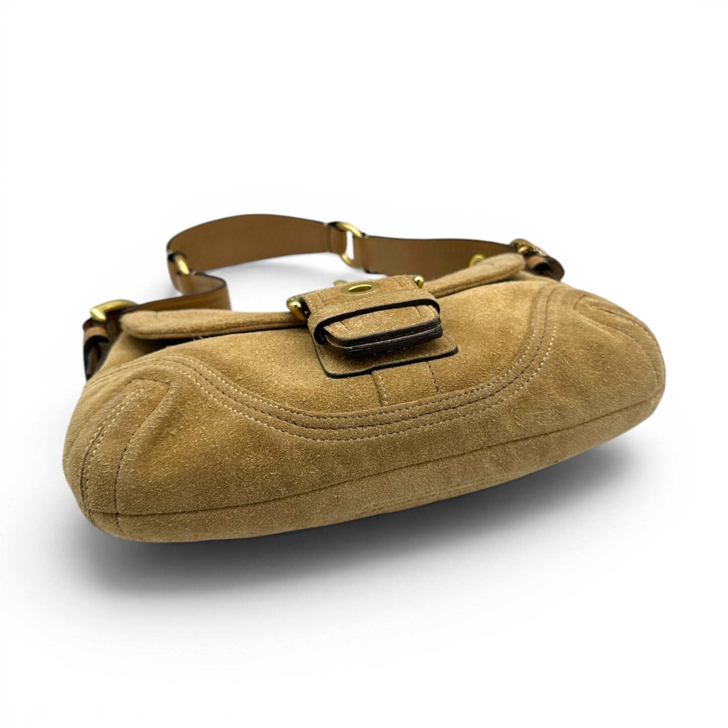 Vintage Coach F10189 Suede Soho Shoulder Bag