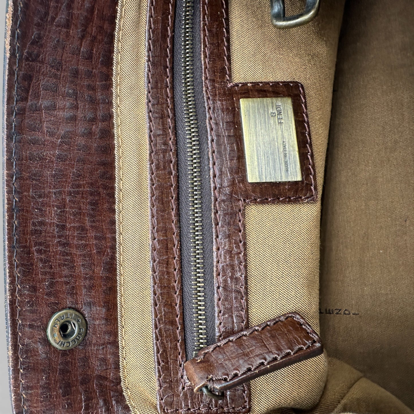 Vintage Fendi Ethnico Zucca Handbag