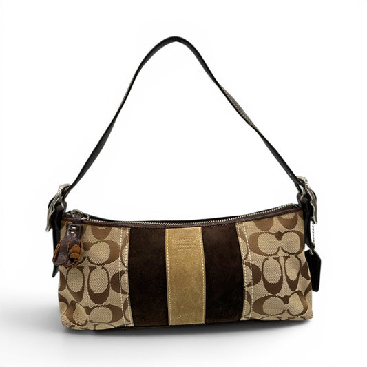 Sac bandoulière baguette vintage Coach 8K09 East West