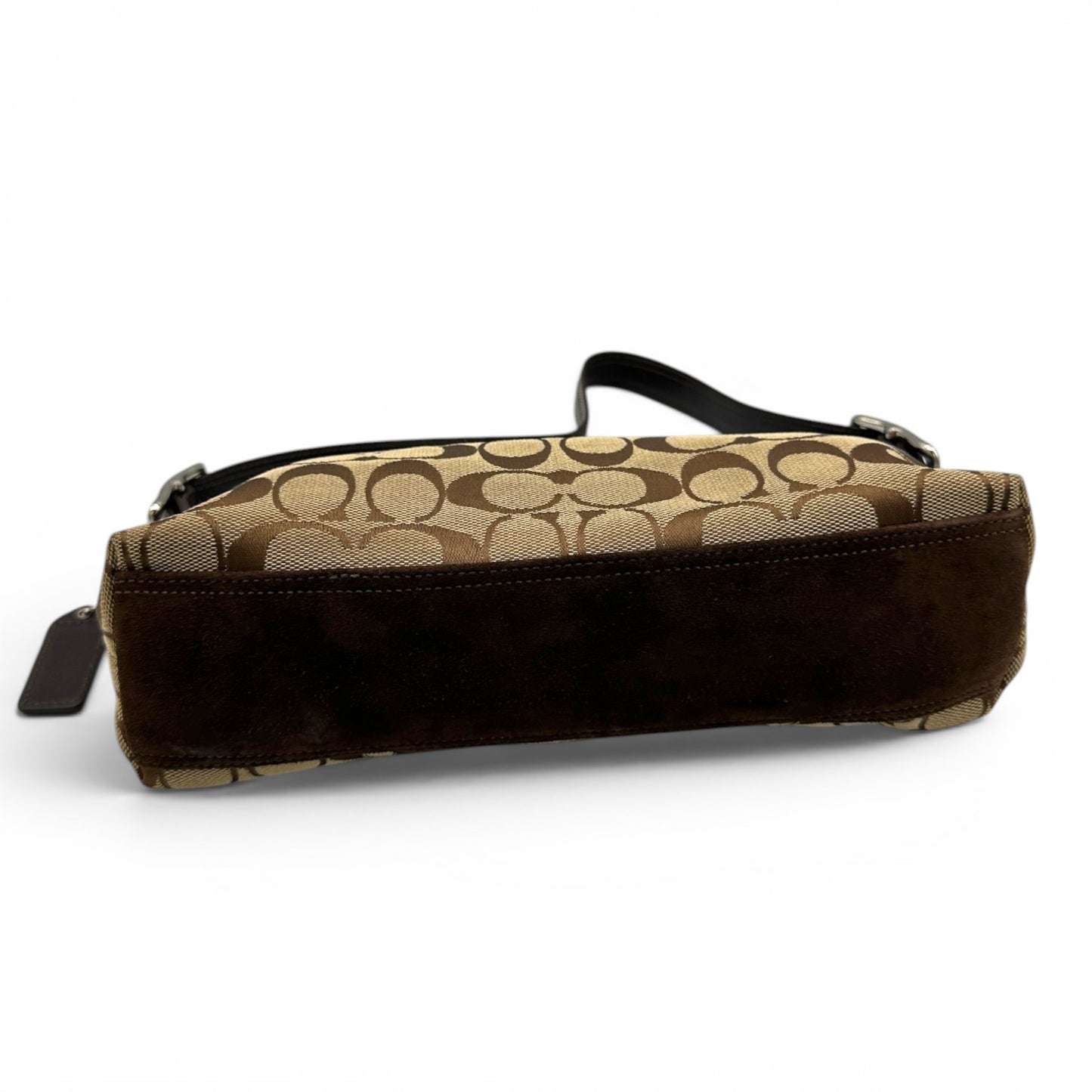 Vintage Coach 8K09 East West Baguette Schultertasche