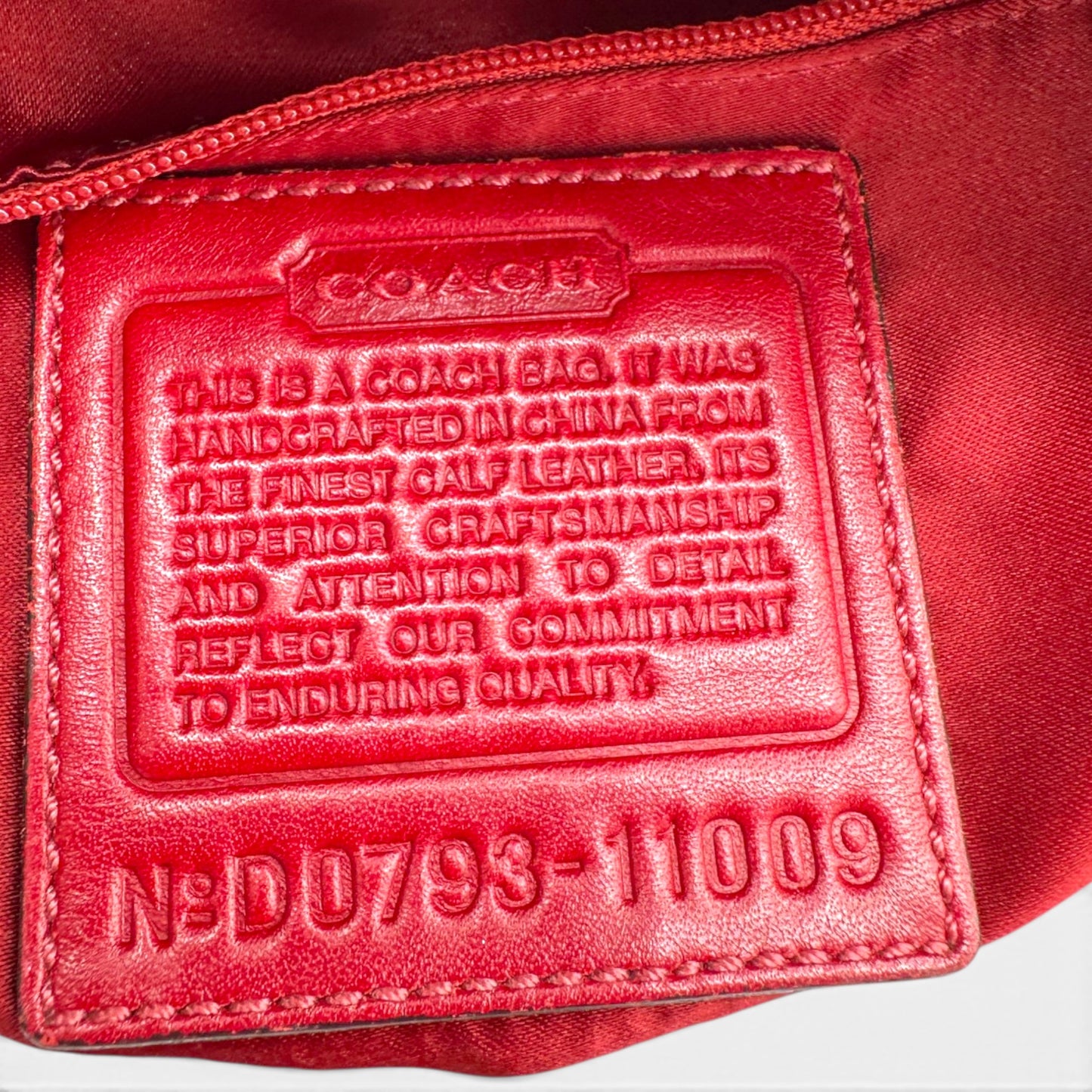 Vintage Coach 11009 Turnlock Ergo Shoulder Bag