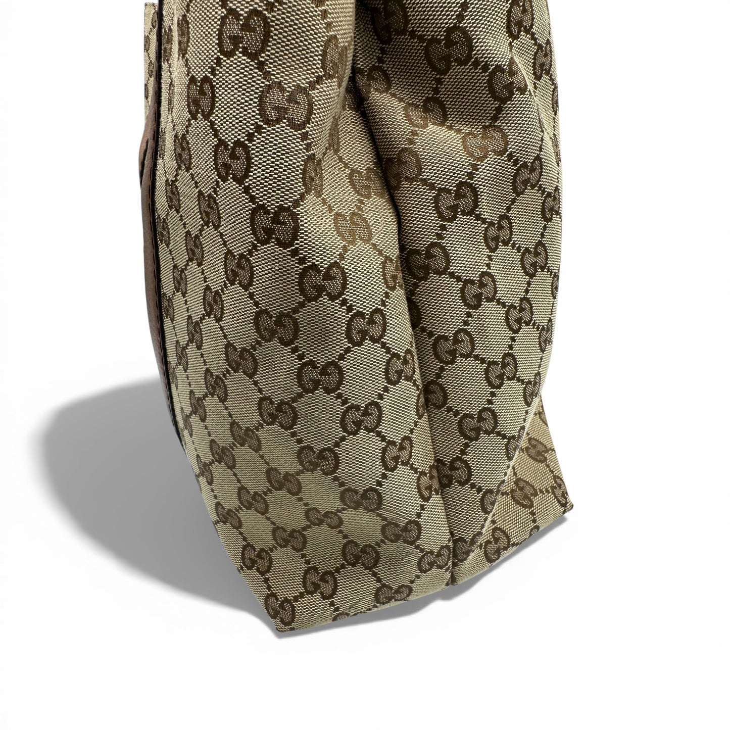 Vintage Gucci 232947 Bamboo Monogram Large Tote Shoulder Bag