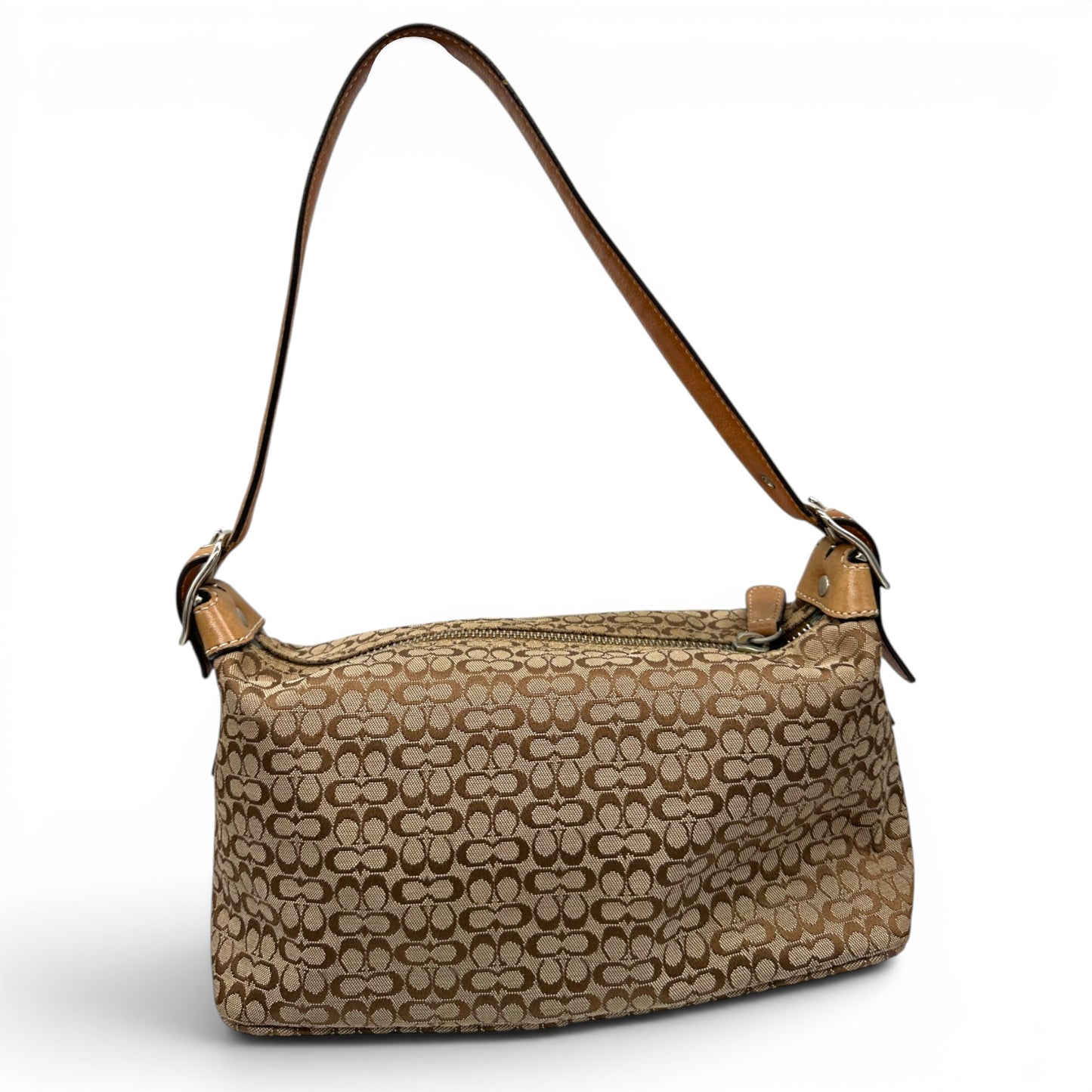 Vintage Coach 6332 Brown Monogram Shoulder Bag