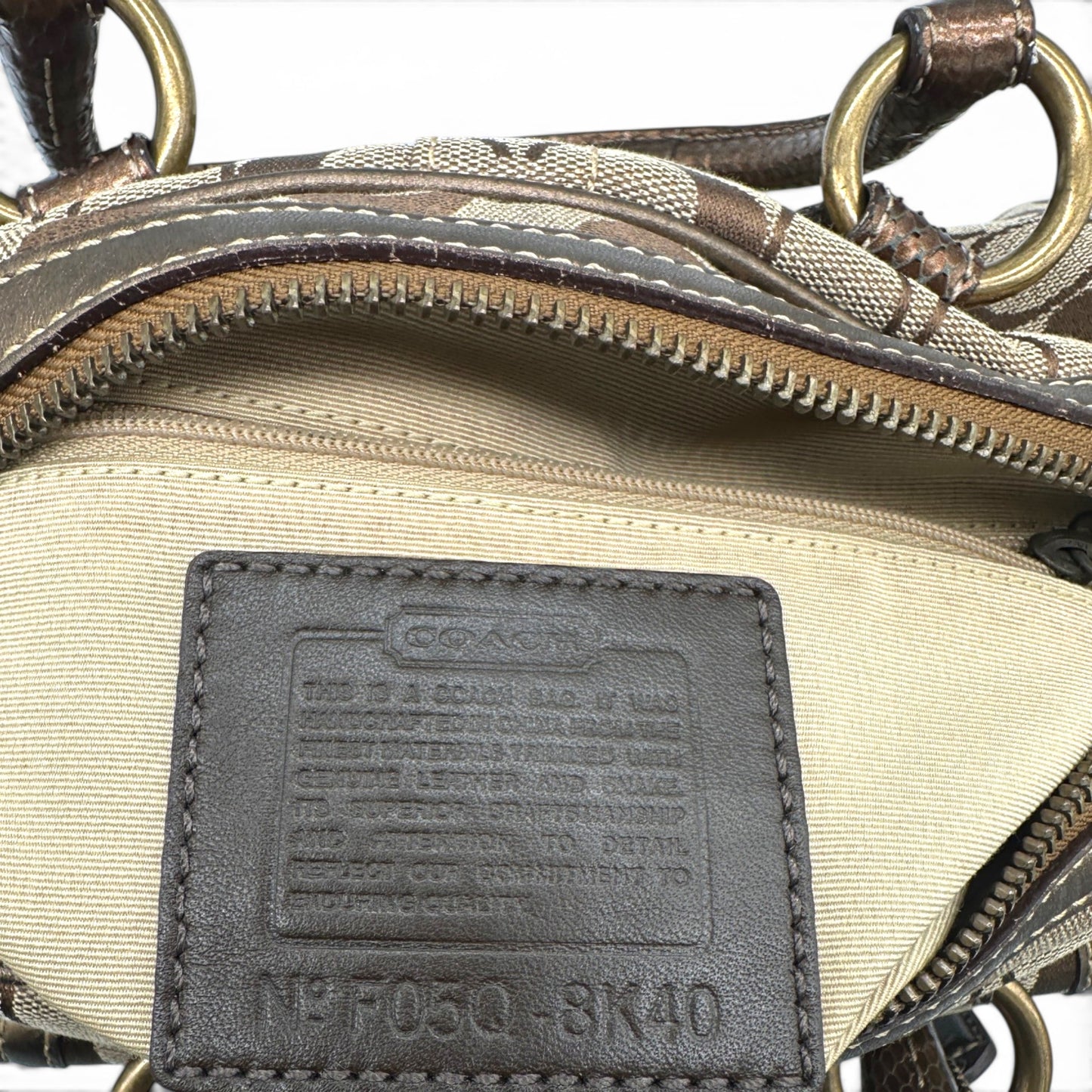 Sac bandoulière Boston Mini Soho patchwork vintage Coach F12317