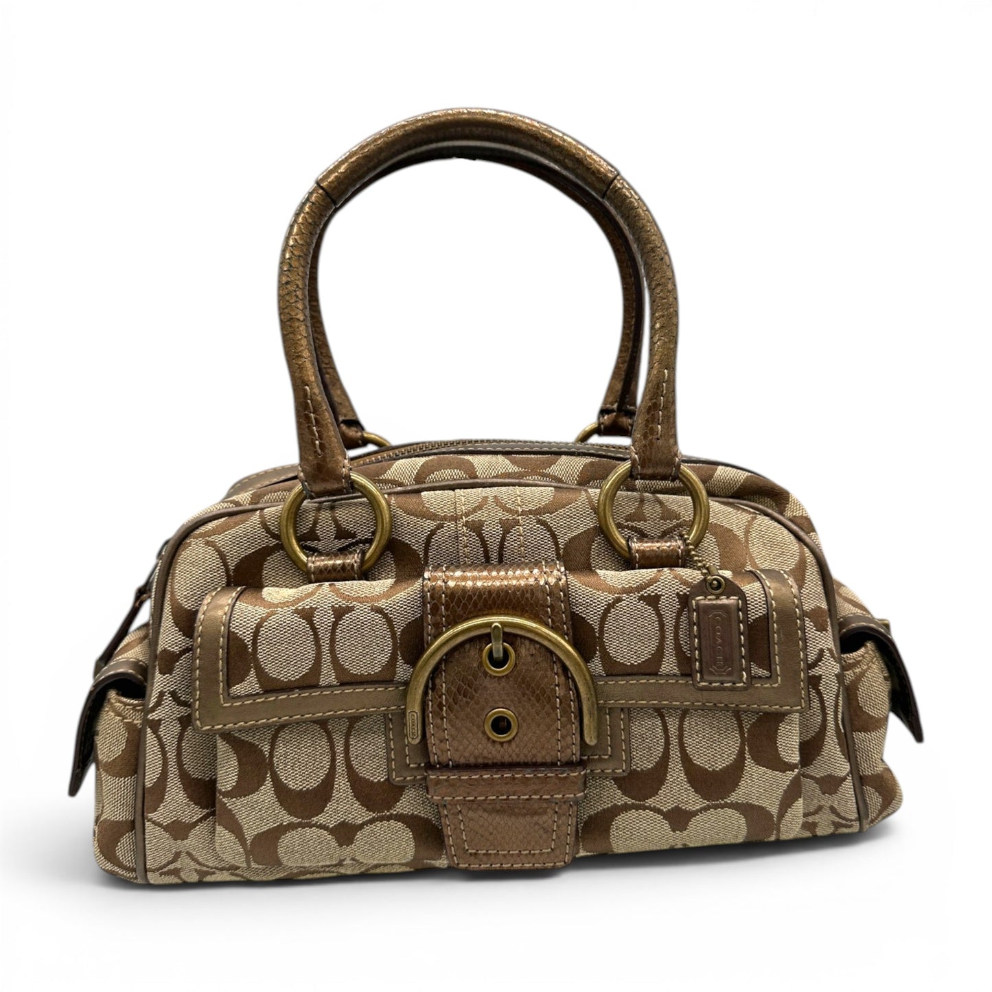 Sac bandoulière Boston Mini Soho patchwork vintage Coach F12317