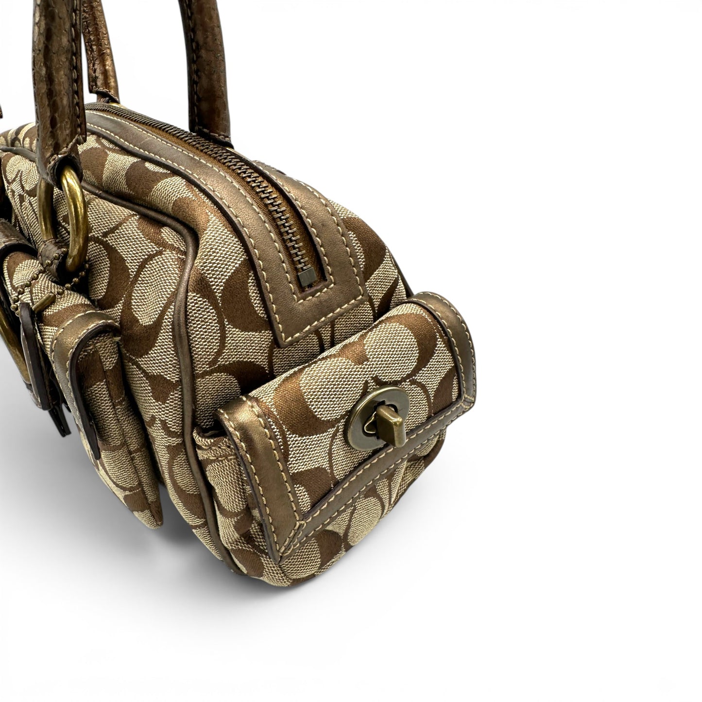 Sac bandoulière Boston Mini Soho patchwork vintage Coach F12317
