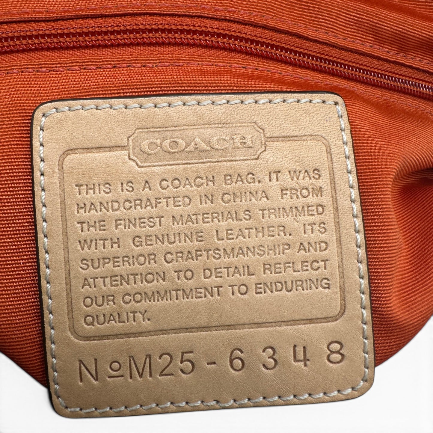 Vintage Coach 6348 Hampton Clip Shoulder Bag