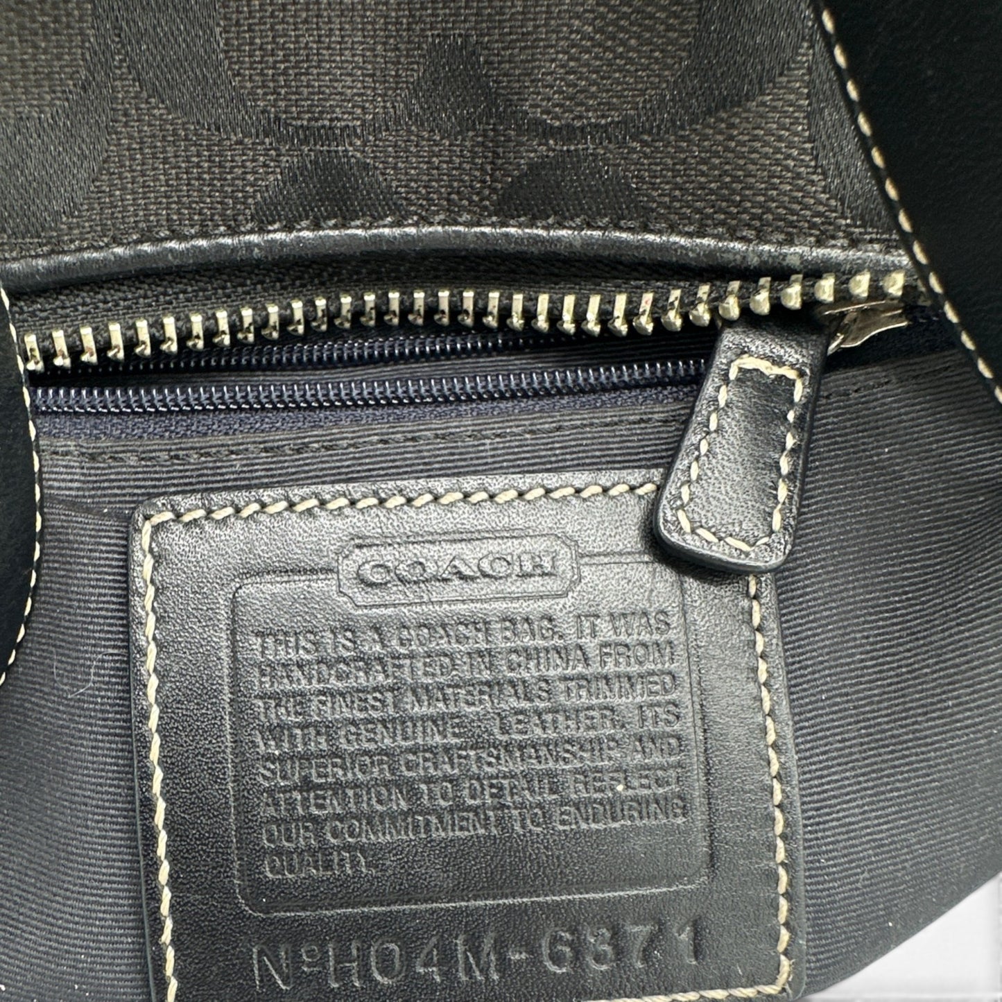 Sac bandoulière vintage Coach 6371 East West Baguette