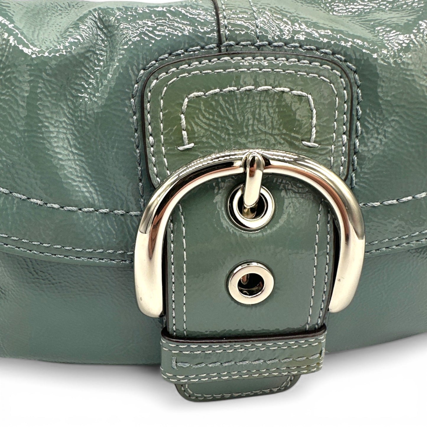 Vintage Coach F13132 Patent Soho Shoulder Bag
