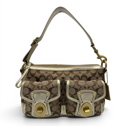 Vintage Coach F12869 Turnlock Legacy Shoulder Bag
