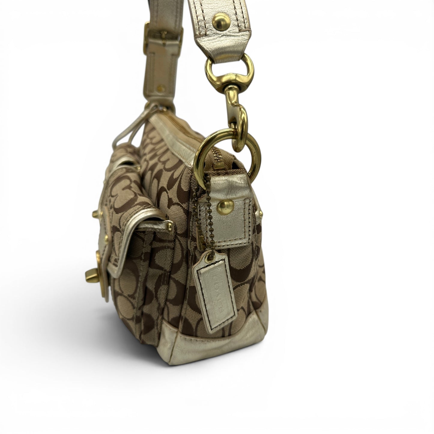 Vintage Coach 11140 Turnlock Legacy Schultertasche