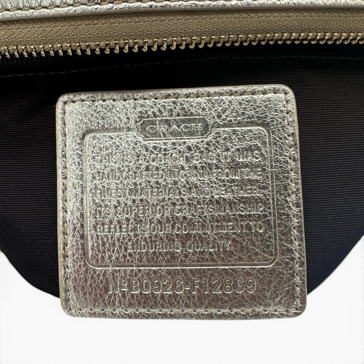 Vintage Coach 11140 Turnlock Legacy Schultertasche