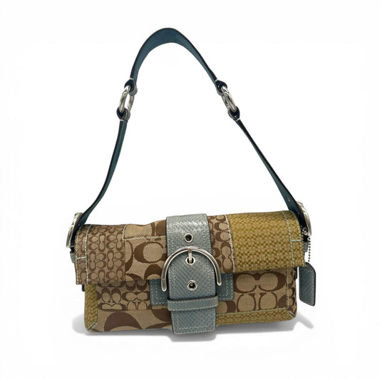 Vintage Coach 3689 Python Trim Soho Shoulder Bag