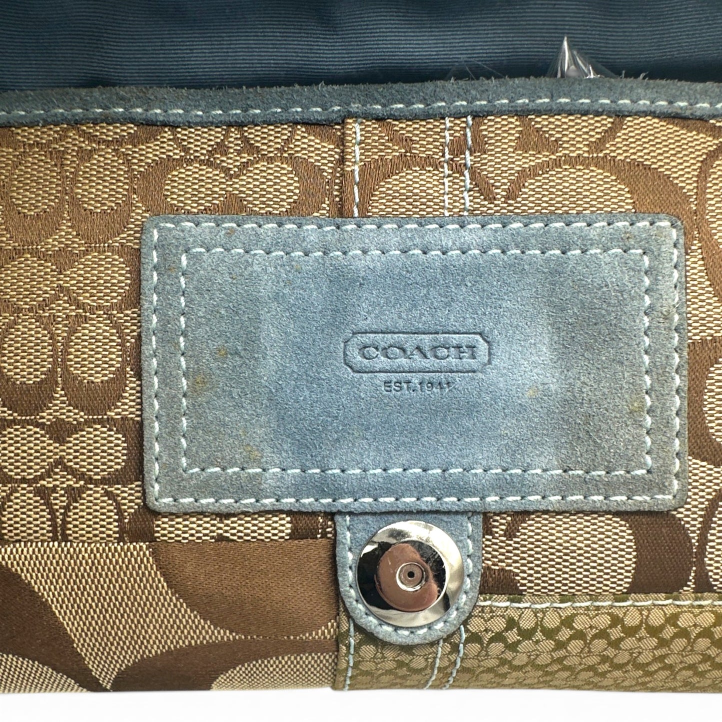 Vintage Coach 8K38 Soho Schultertasche mit Schnalle (Y2K) und Python-Besatz