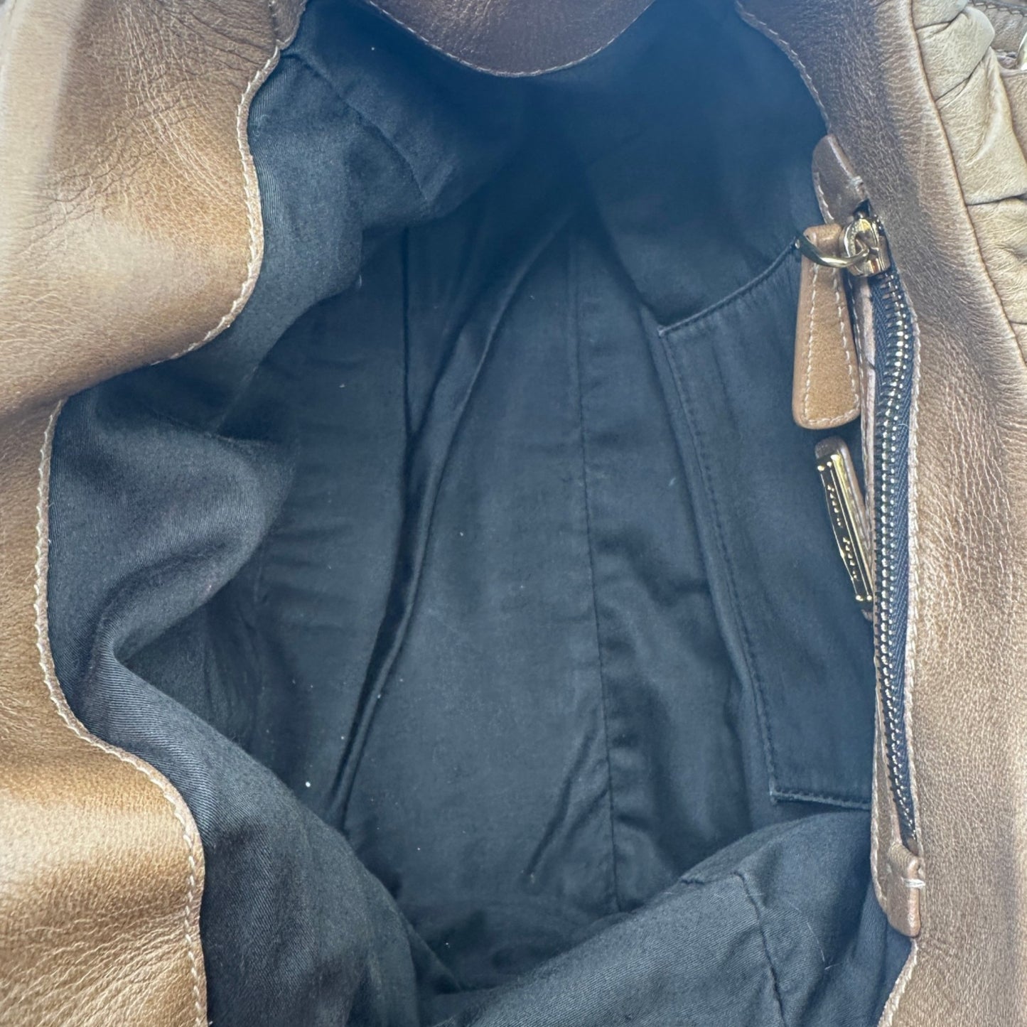 Miu Miu Brown Matelassé Coffer Handbag