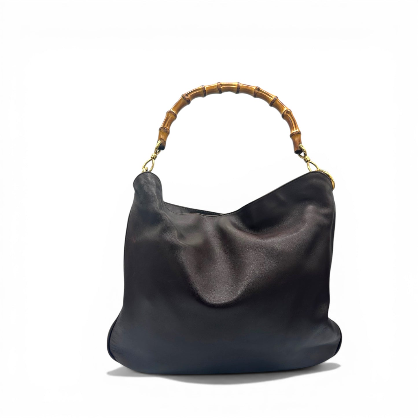 Sac cabas vintage Gucci en cuir de bambou